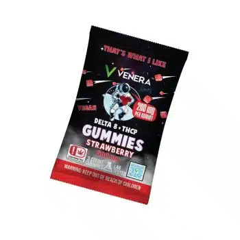 Delta 8 + THCP – Vegan 3pack Gummies 600mg – Strawberry- Venera